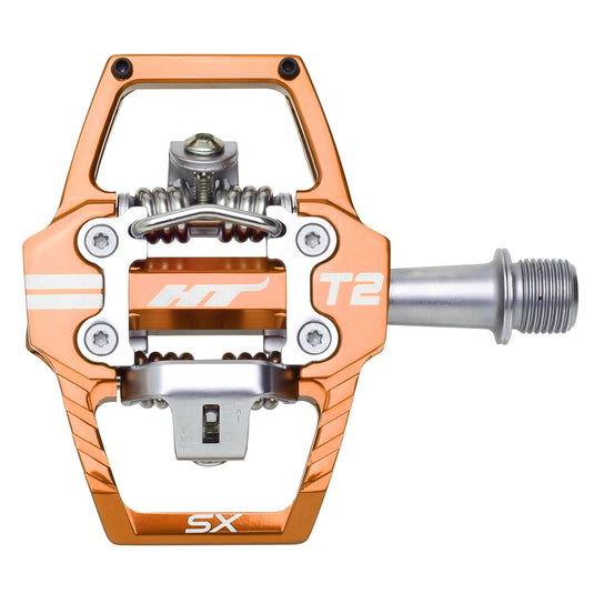 HT Pedals T2-SX Clipless Platform Pedals CrMo - Root Beer