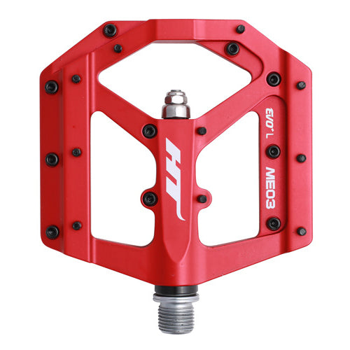 Load image into Gallery viewer, HT Pedals ME03 Evo+ Platform Pedals CrMo - Matte Red  
