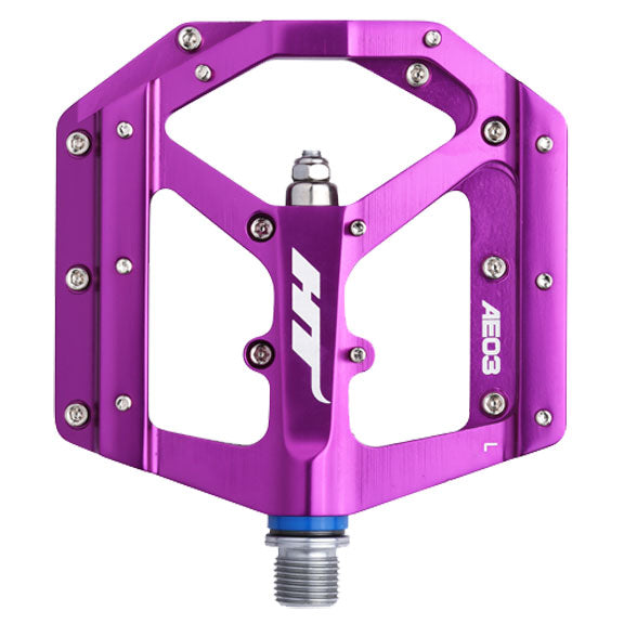 Load image into Gallery viewer, HT Pedals AE03 Evo+ Platform Pedals CrMo - Purple

