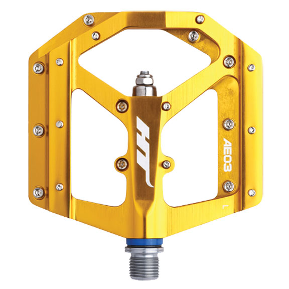 Load image into Gallery viewer, HT Pedals AE03 Evo+ Platform Pedals CrMo - Gold
