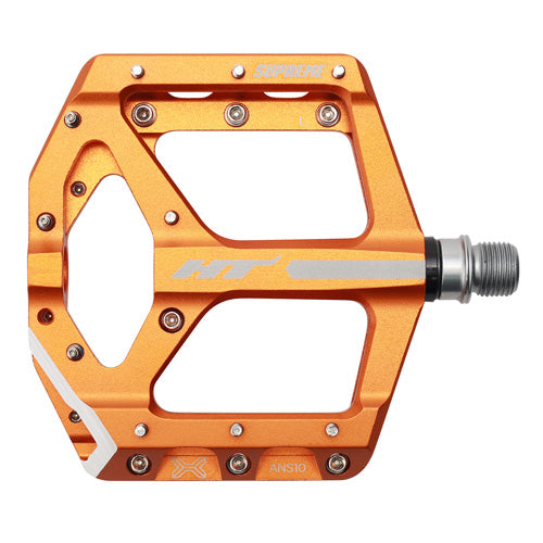 Load image into Gallery viewer, HT Pedals ANS10 Supreme Platform Pedals CrMo - Orange

