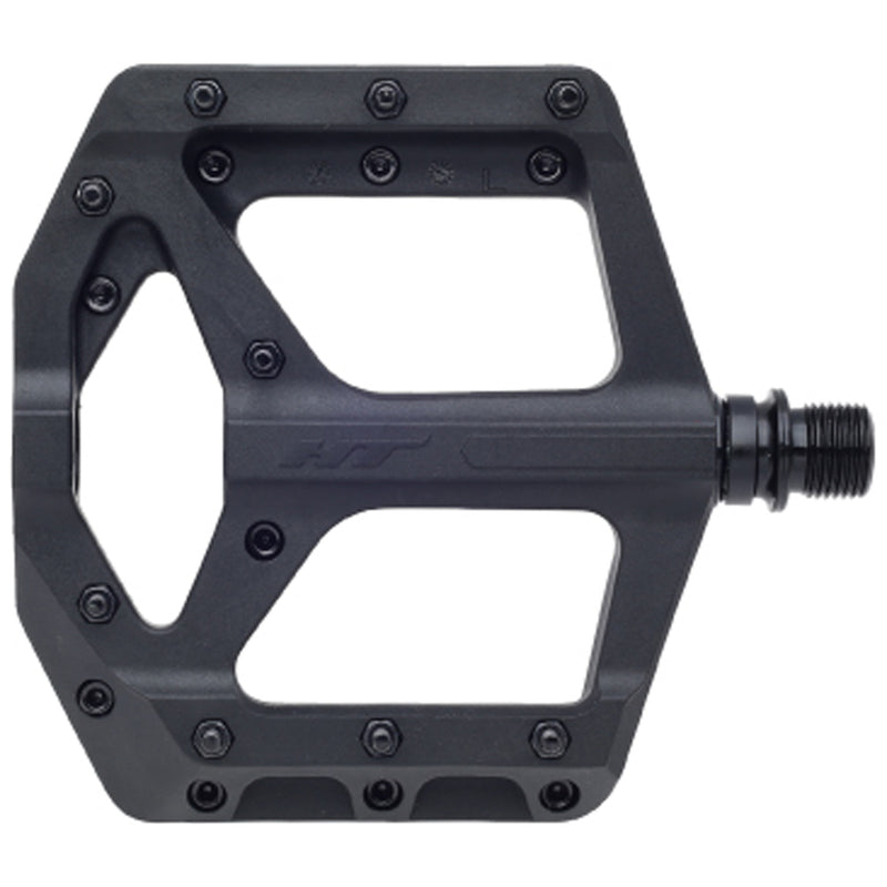 Load image into Gallery viewer, HT Pedals PA32A Platform Pedal CrMo Black
