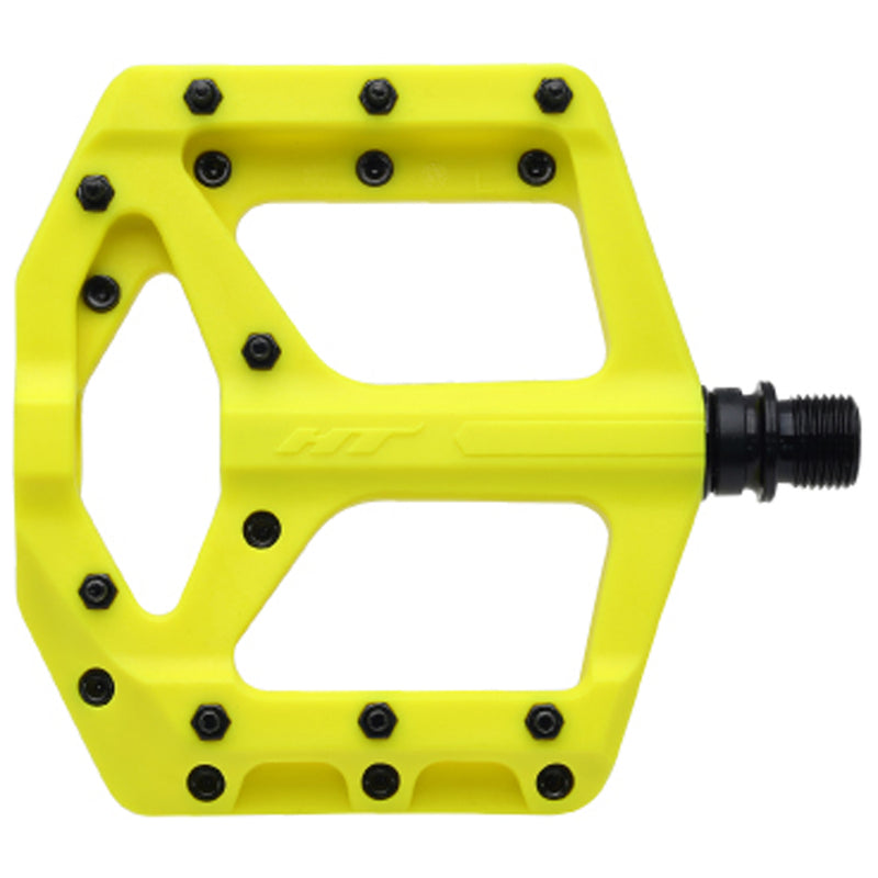 Load image into Gallery viewer, HT Pedals PA32A Platform Pedal CrMo Neon Yellow

