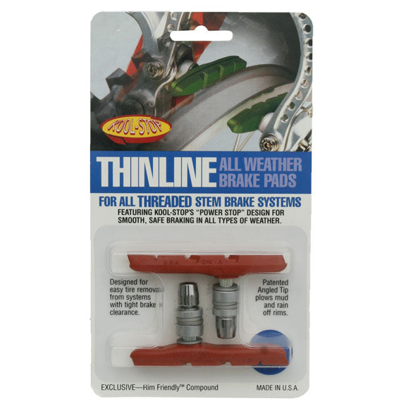 Load image into Gallery viewer, Kool Stop Thinline Pads Threaded - Salmon Pr
