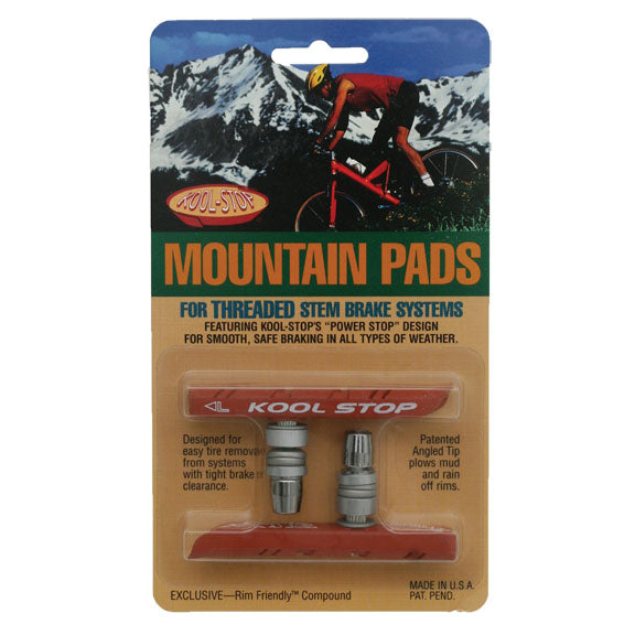 Load image into Gallery viewer, Kool Stop Mountain Pads Threaded - Salmon Pr
