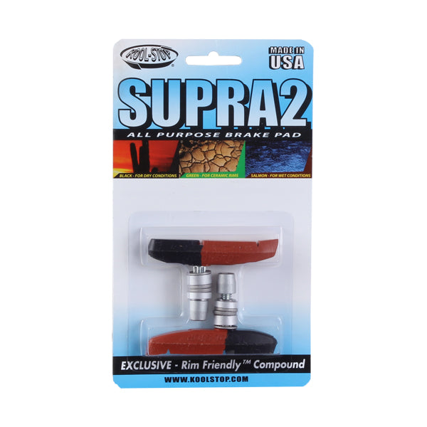 Load image into Gallery viewer, Kool Stop Supra 2 Pads Threaded - Dual Pr
