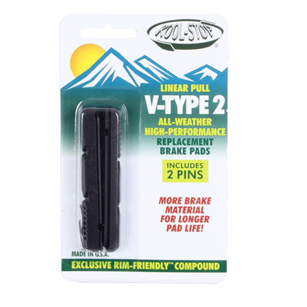 Load image into Gallery viewer, Kool Stop V-Type 2 Pads Black Pr

