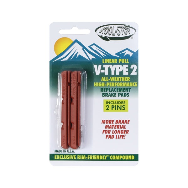 Load image into Gallery viewer, Kool Stop V-Type 2 Pads Salmon Pr
