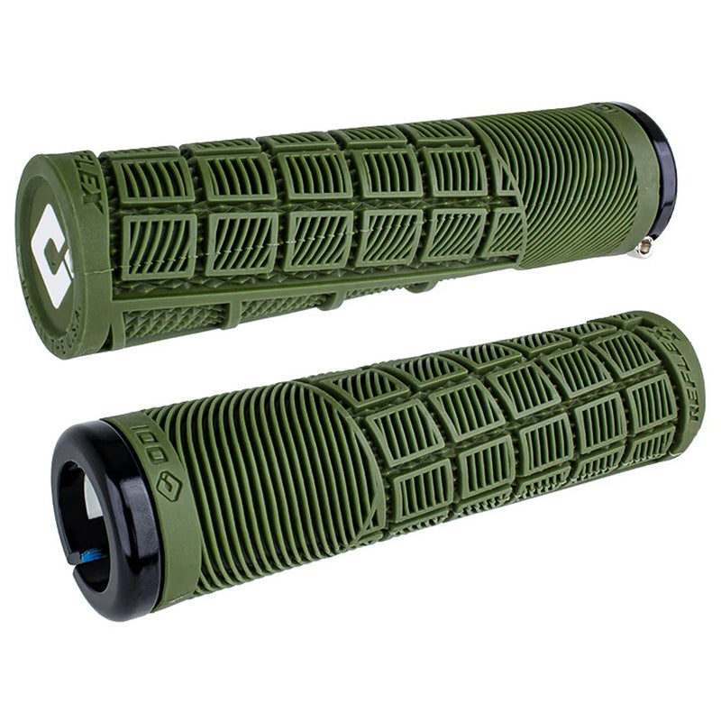 Load image into Gallery viewer, ODI Lock-On MTB Reflex XL Grip - Army Green/Black
