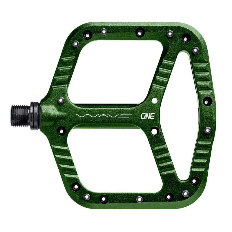 Load image into Gallery viewer, OneUp Components Wave Platform Pedals Dark Green
