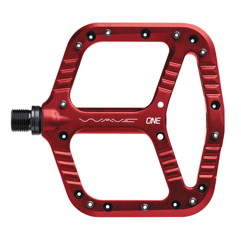 Load image into Gallery viewer, OneUp Components Wave Platform Pedals Red
