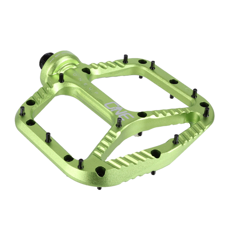 Load image into Gallery viewer, OneUp Components Aluminum Platform Pedals Green
