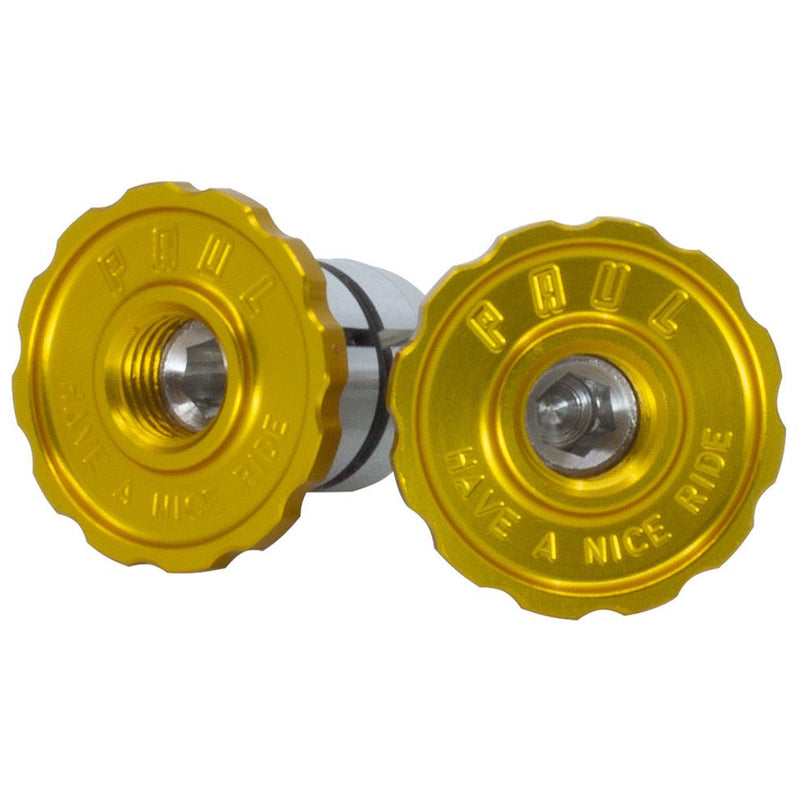 Load image into Gallery viewer, Paul Components Aluminum Bar End Plug Gold
