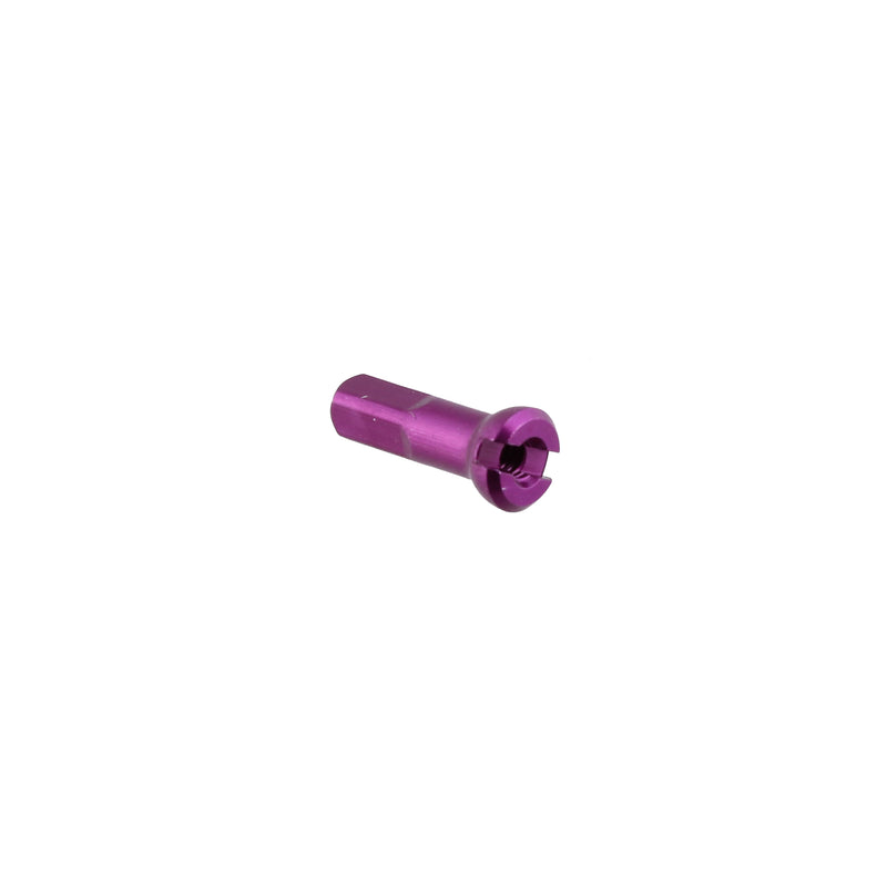 Load image into Gallery viewer, Sapim Alloy Polyax Nipple 14g/14mm Purple 100/Count
