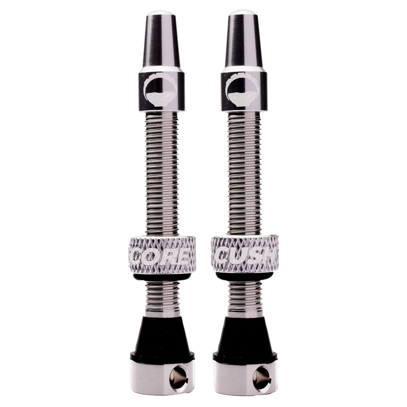 Load image into Gallery viewer, Cush Core Air Valve 55mm Silver Pair

