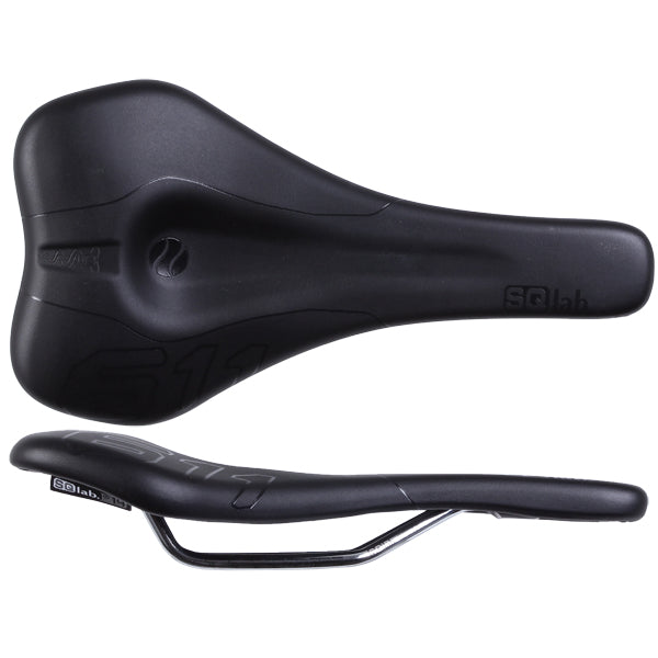 Load image into Gallery viewer, SQlab 611 Ergowave CrMo rail 130* Saddle blk
