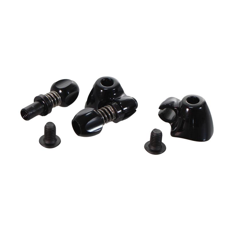 Load image into Gallery viewer, Interloc Racing Design QR Cable Stop Adjusters Pair - Black
