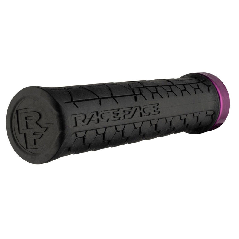 Load image into Gallery viewer, Race Face Getta Grip Lock-On Grips 30mm Black/Purple
