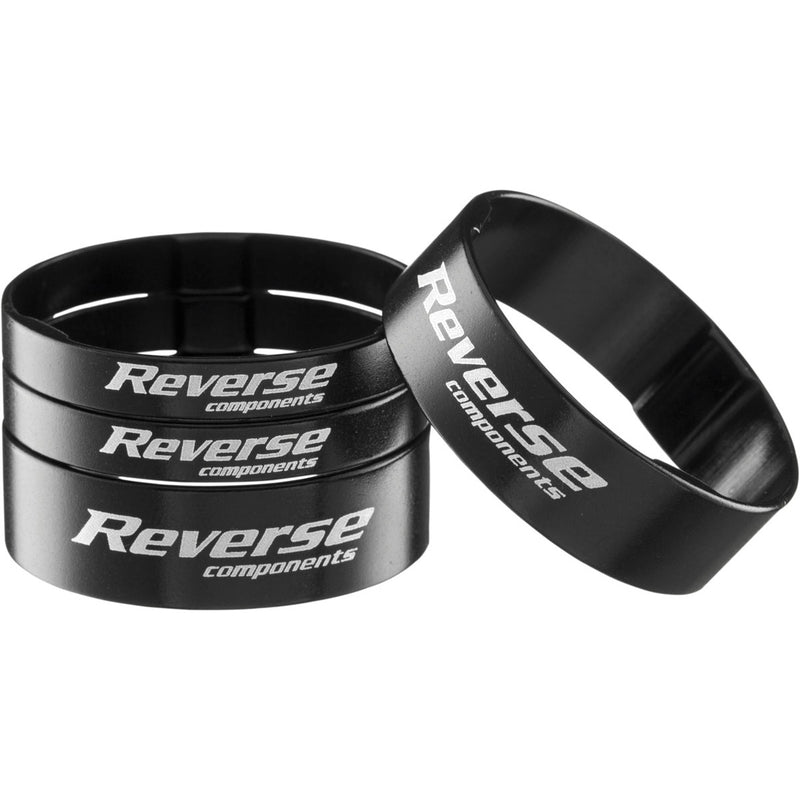 Load image into Gallery viewer, Reverse Ultralight Headset Spacer Set Set/4 Black
