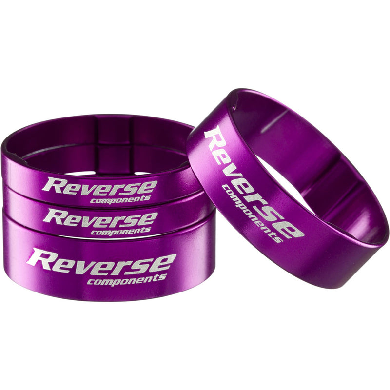Load image into Gallery viewer, Reverse Ultralight Headset Spacer Set Set/4 Purple
