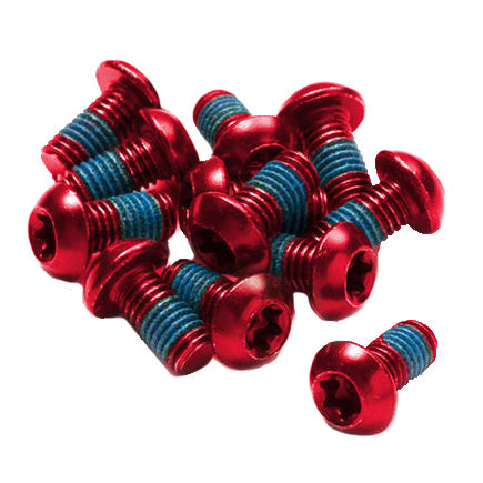 Load image into Gallery viewer, Reverse Disc Rotor Bolts M5x10 12/Pack - Red
