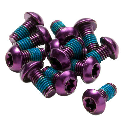 Load image into Gallery viewer, Reverse Disc Rotor Bolts M5x10 12/Pack - Purple
