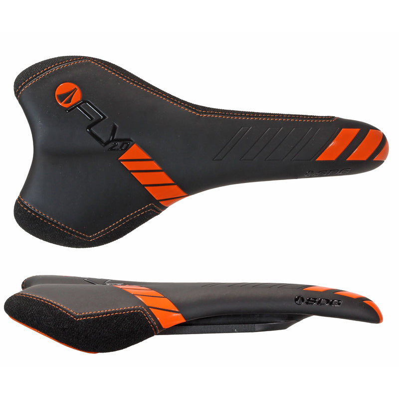 Load image into Gallery viewer, SDG I-Fly 2.0 I-Beam Saddle - Black/Orange
