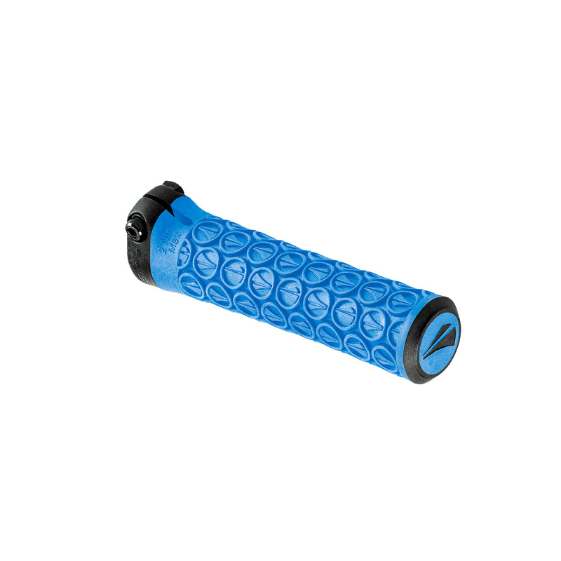 Load image into Gallery viewer, SDG Slater Jr Lock-On MTB Grips - Cyan Blue/Blk

