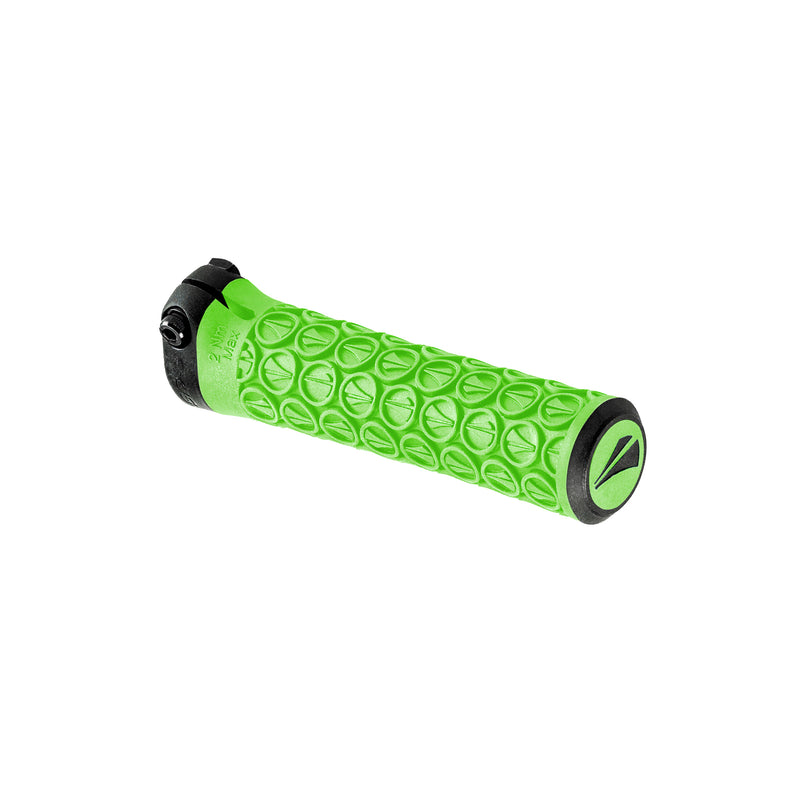Load image into Gallery viewer, SDG Slater Jr Lock-On MTB Grips - Neon Green/Blk
