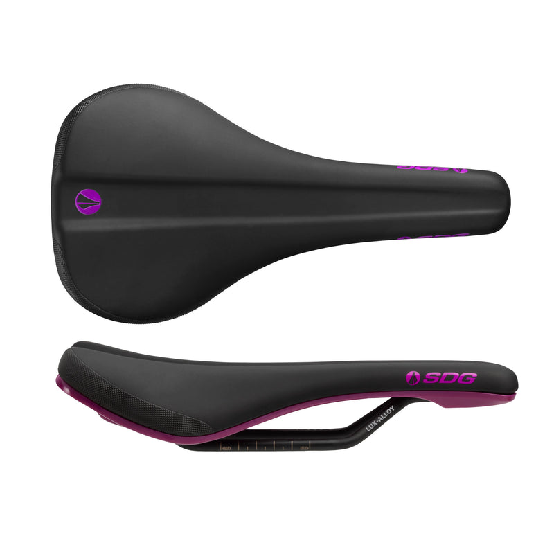 Load image into Gallery viewer, SDG Bel-Air V3 Saddle Lux-Alloy Rails Purple
