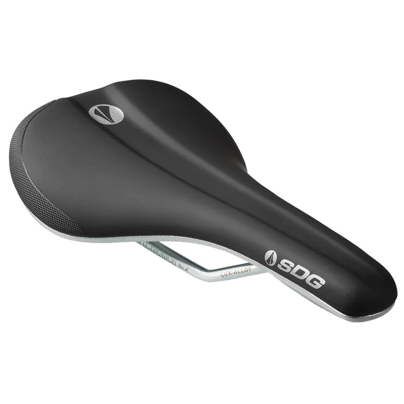 Load image into Gallery viewer, SDG Bel-Air V3 Galaxic Saddle Lux Rails Black/Silver
