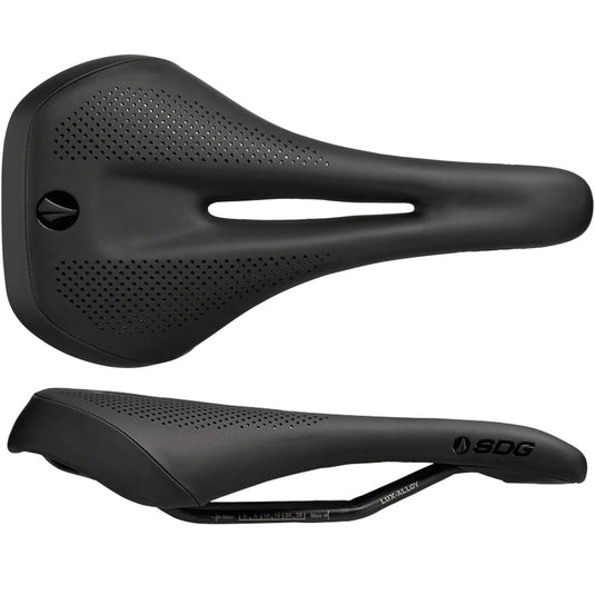 SDG Allure V2 Saddle Lux-Alloy Rails Black