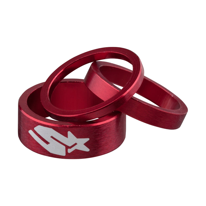 Load image into Gallery viewer, Spank Headset Spacer Kit 3/6/12mm Set - Red
