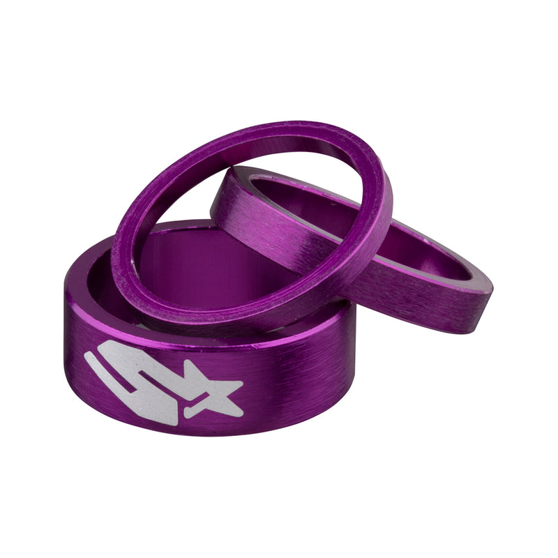 Load image into Gallery viewer, Spank Headset Spacer Kit 3/6/12mm Set - Purple
