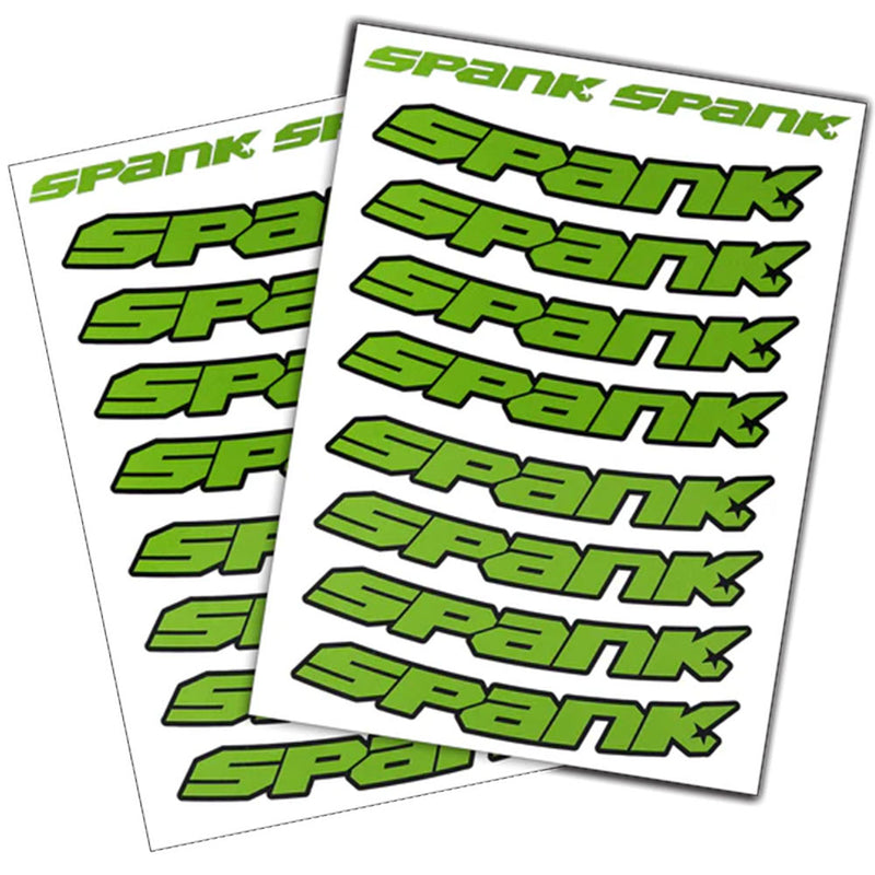 Load image into Gallery viewer, Spank Spank Rim Decals - Bright Green
