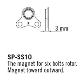 Load image into Gallery viewer, TRP Speed Sensor For 6 Bolt Rotors Outward
