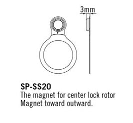 Load image into Gallery viewer, TRP Speed Sensor For Center Lock Rotors Outward
