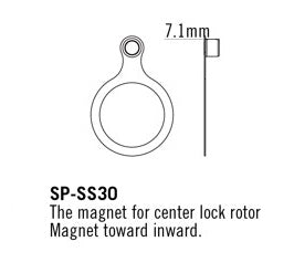 Load image into Gallery viewer, TRP Speed Sensor For Center Lock Rotors Inward
