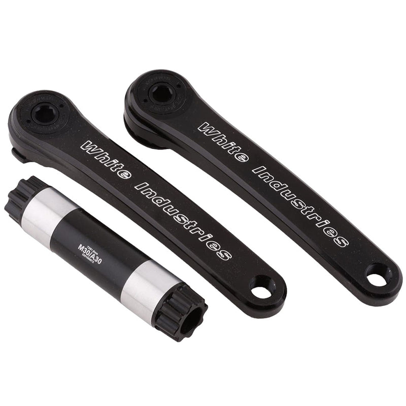 Load image into Gallery viewer, White Industries M30 Mountain Cranks 30mm Spindle 165mm Black
