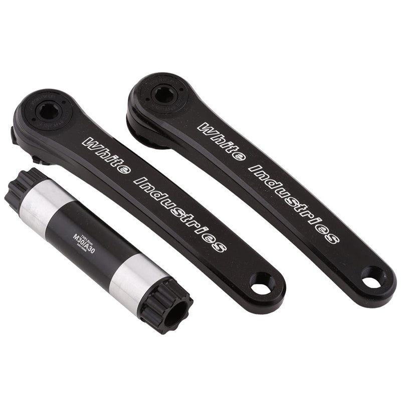 Load image into Gallery viewer, White Industries M30 Mountain Cranks 30mm Spindle 175mm Black  
