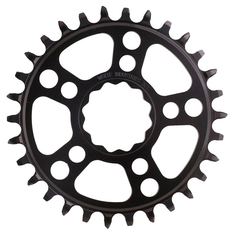 Load image into Gallery viewer, White Industries MR30 TSR 1x Chainring (0mm Offset) 28T Black
