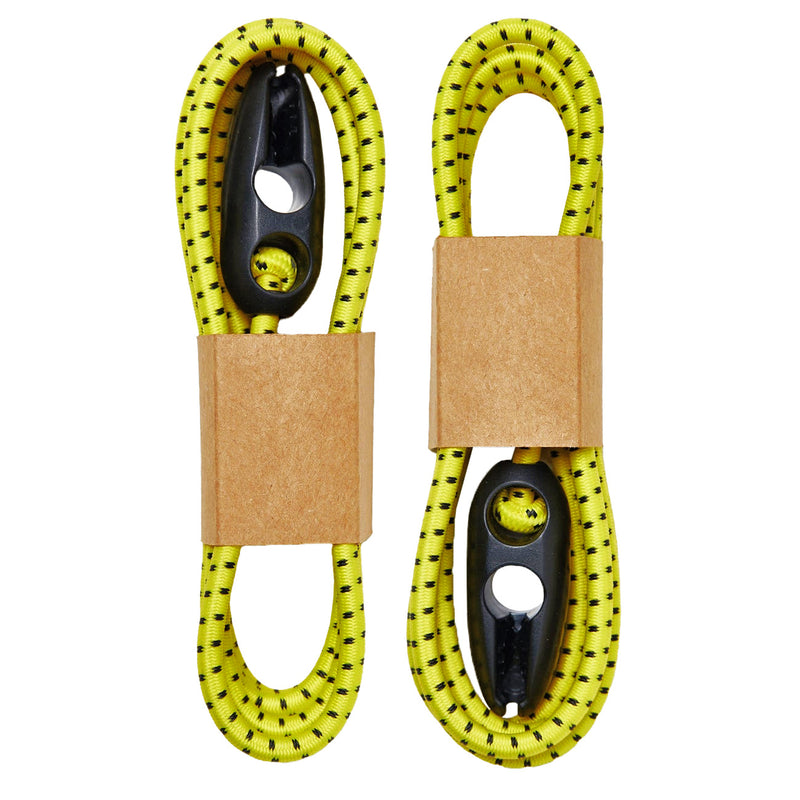 Load image into Gallery viewer, Wholegrain Cycles Jack Straps Bungee with Buckle Yellow Pair
