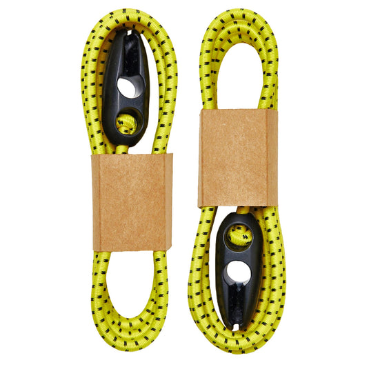 Wholegrain Cycles Jack Straps Bungee with Buckle Yellow Pair