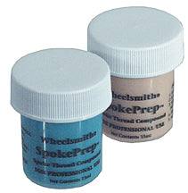 Load image into Gallery viewer, Wheelsmith Mini Spoke Prep 2-Pak 15ml Blue/Orange
