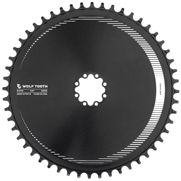 Load image into Gallery viewer, Wolf Tooth Components Aero Chainring 8-Bolt Drop-Stop B 52T Blk
