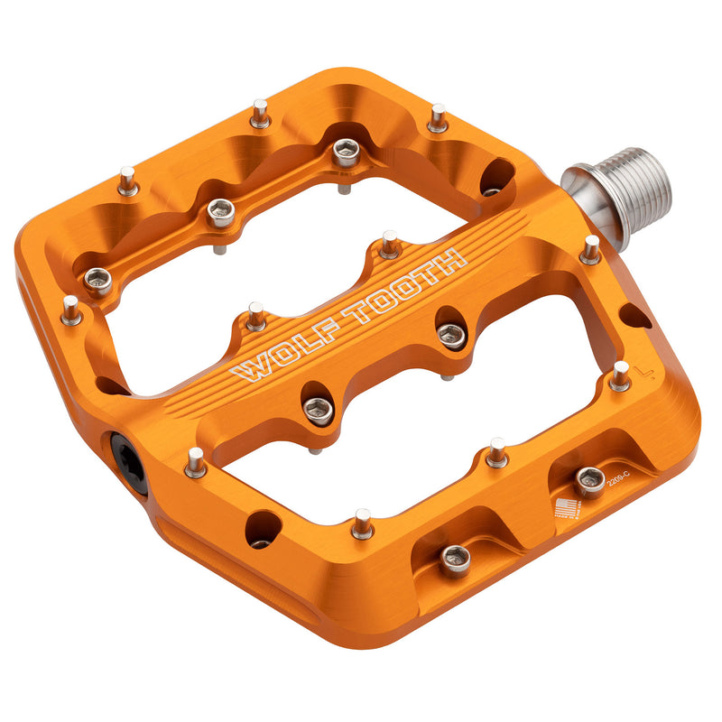 Load image into Gallery viewer, Wolf Tooth Components Waveform Platform Pedal Small Orange
