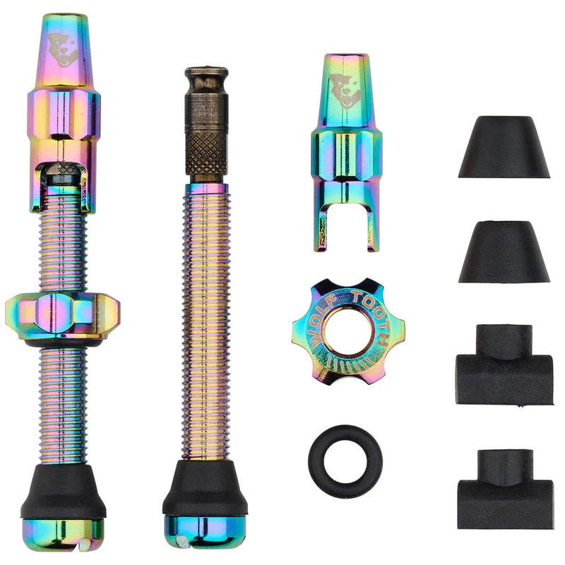 Load image into Gallery viewer, Wolf Tooth Components Tubeless Valve Stem Kit Clik Valve 44mm Oil Slick
