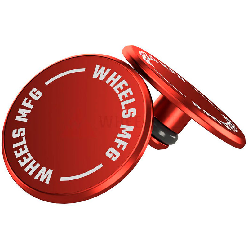 Load image into Gallery viewer, Wheels Mfg Thru-Axle Cap Set - Red
