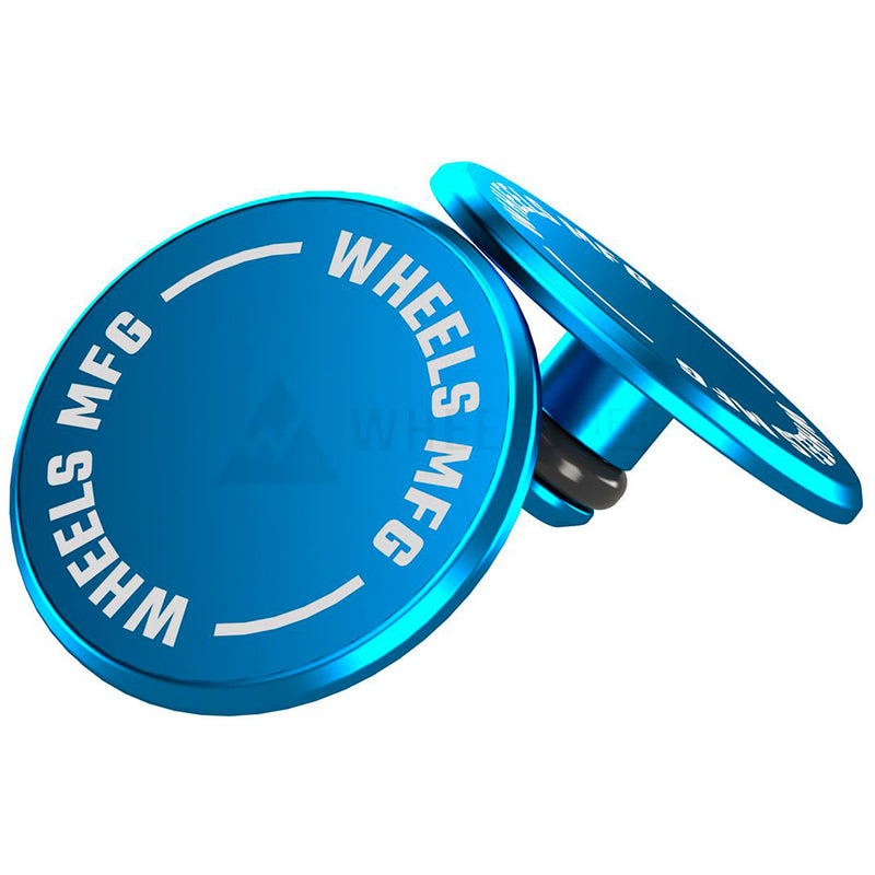 Load image into Gallery viewer, Wheels Mfg Thru-Axle Cap Set - Teal
