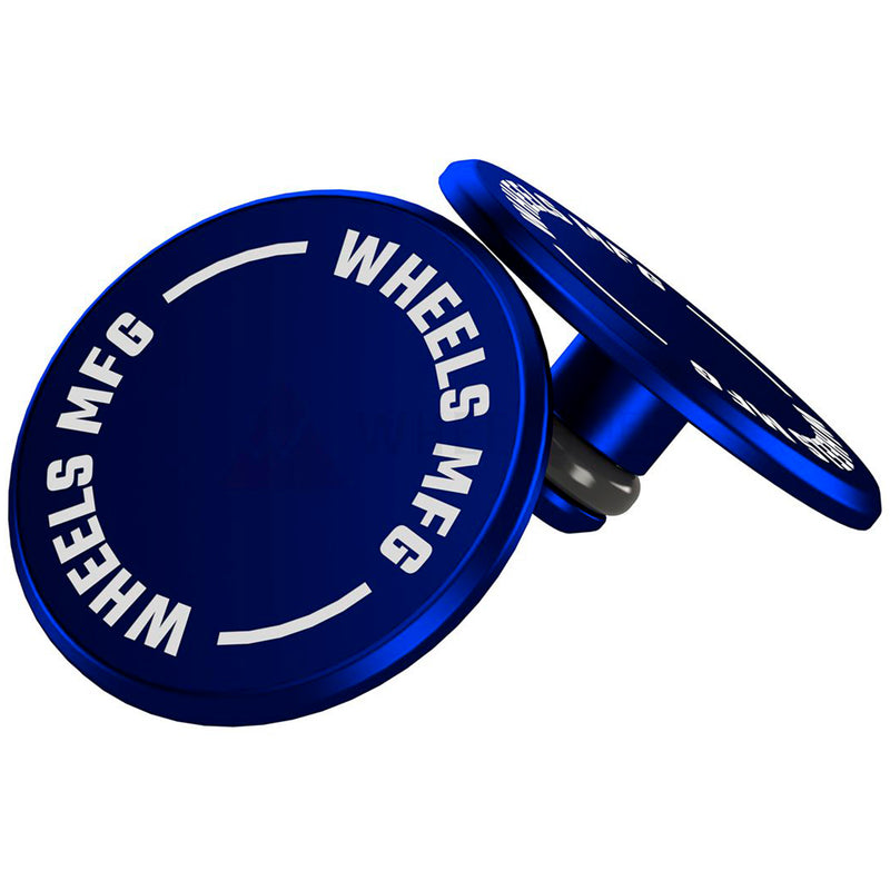 Load image into Gallery viewer, Wheels Mfg Thru-Axle Cap Set - Blue

